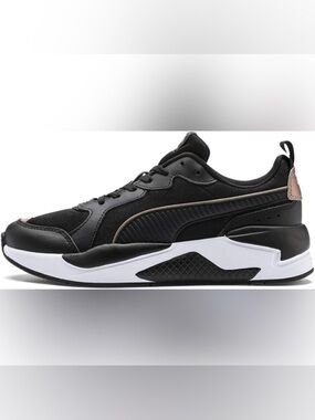 Puma Women‘s Black and Brown Sneakers Size 8